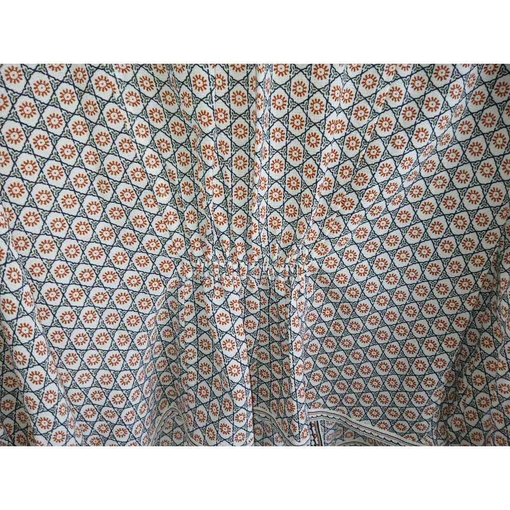 Max Studio Celestial Print Blouse Sz M Bohemian Peasant Forest Fairy Ethereal - Picture 8 of 10